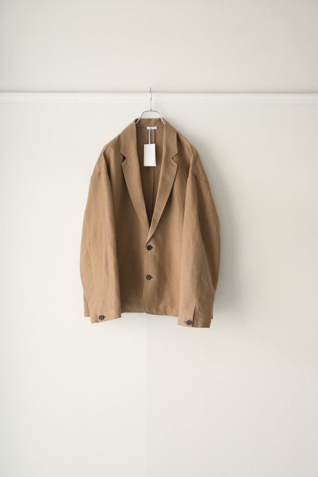 Blanc YM ブランワイエム Linen Silk Shirt JKT BEIGE 通販