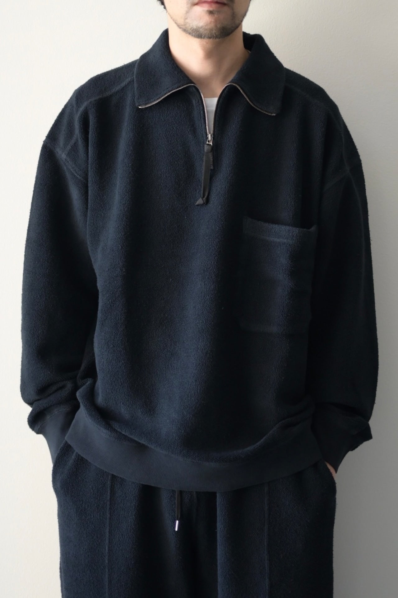phebus - Sulfur Dye Fleece Pull Over