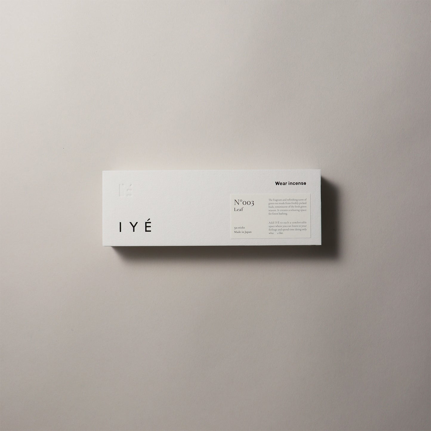 IYÉ - incense No.003 Leaf