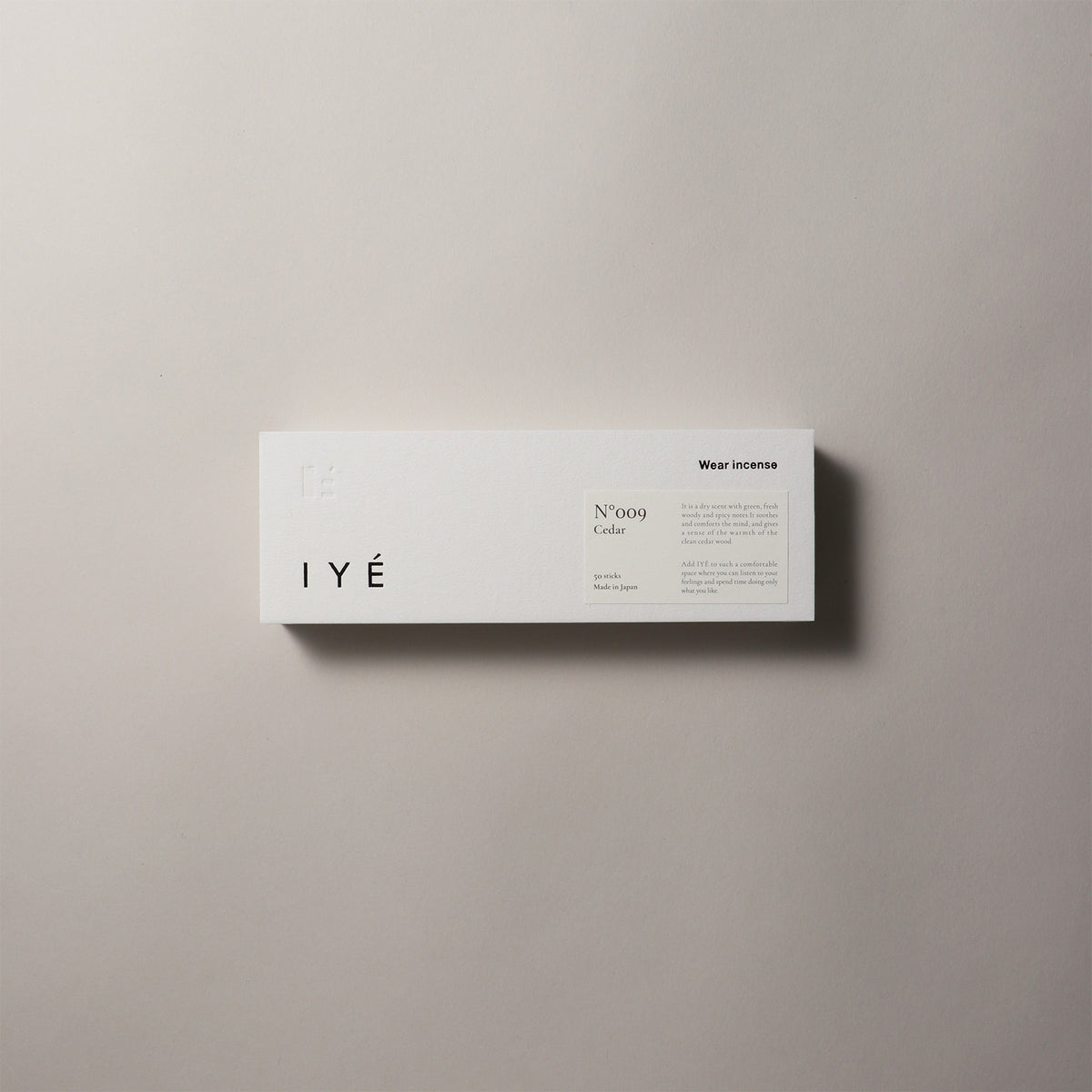 IYÉ (イエ) - incense No.009 Cedar　お香