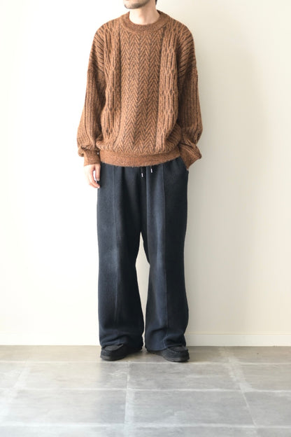 YASHIKI - Sekkei mohair Knit [ORANGE]