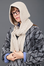 YASHIKI - Kanya Hooded Scarf [BLACK]