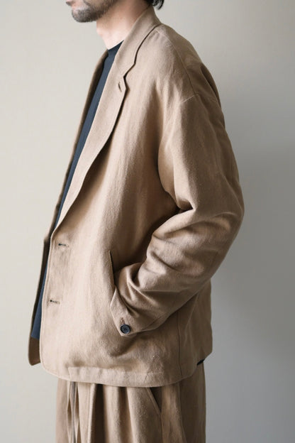 Blanc YM - Linen Silk Shirt JKT [BEIGE]