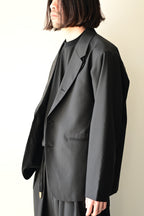 tangenet  -  Jacketsu [Black] wool tropical