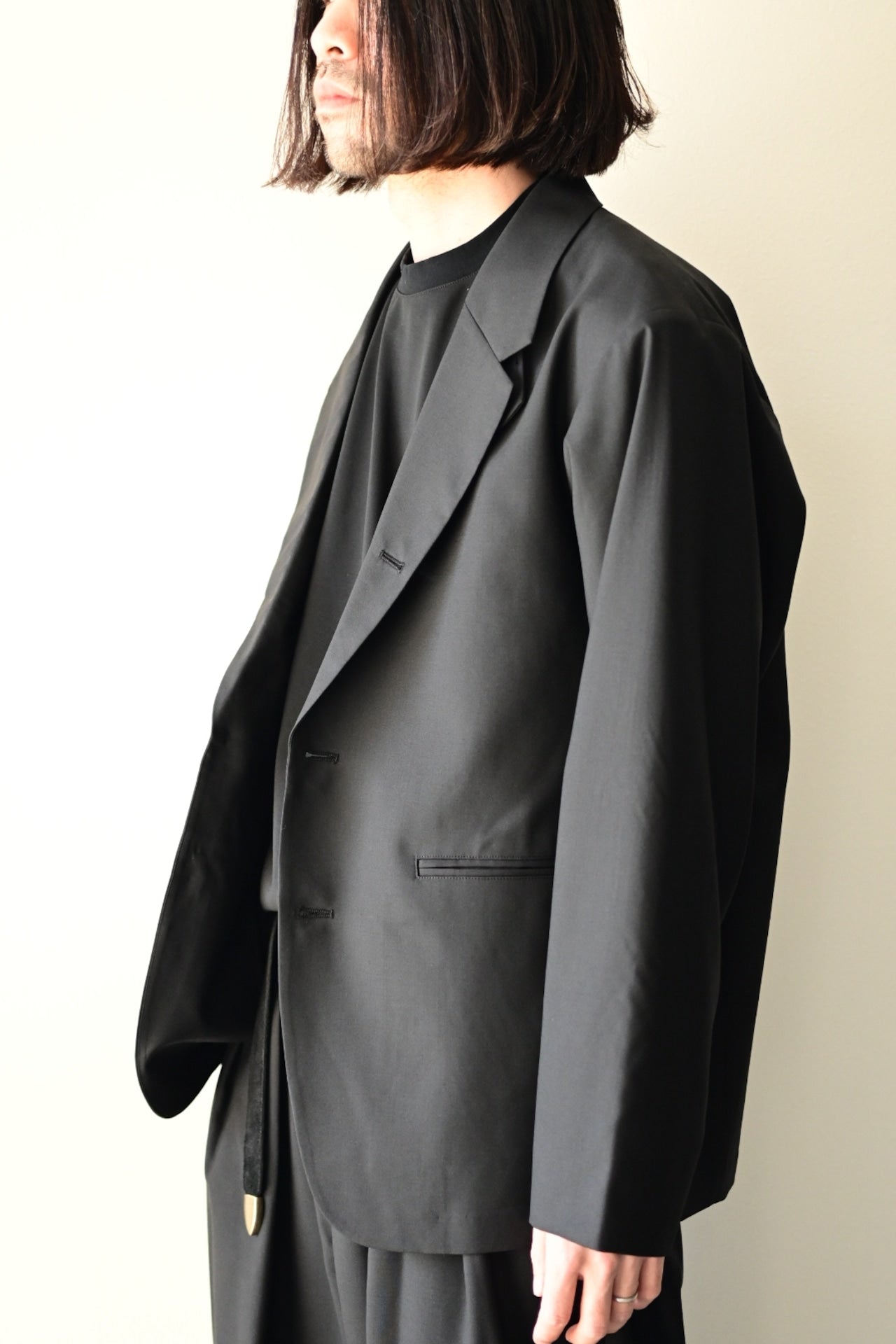 tangenet -  Jacketsu [Black] wool tropical