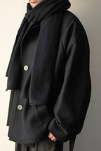 Blanc YM - Baby Alpaca Muffler [BLACK]