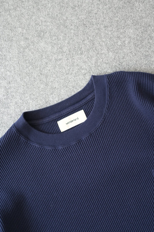 wonderland - Waffle L/S [DARK NAVY]