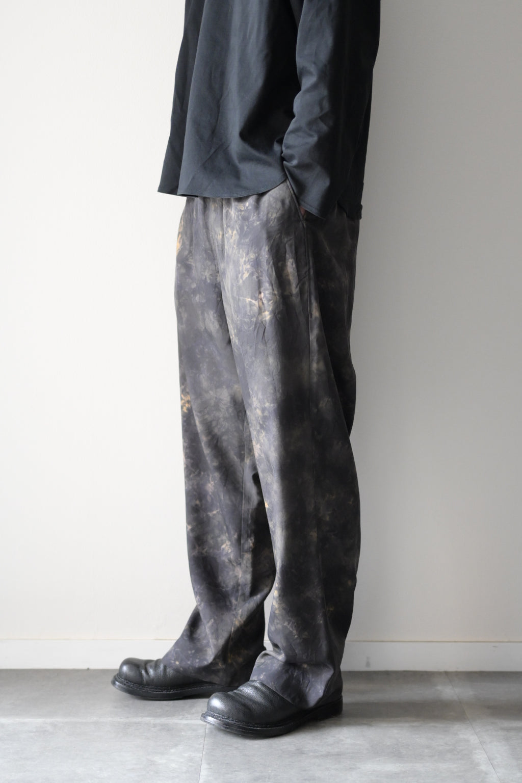 Yamauchi - Arimatsu Squeezed Vintage Silk Gaba Pajama Pants