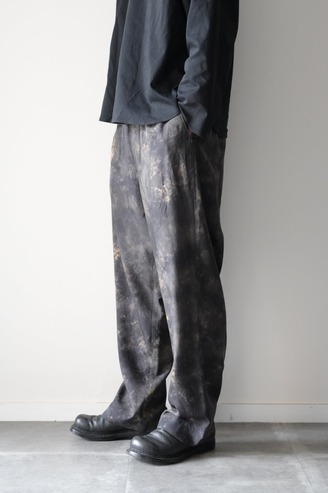 Yamauchi - Arimatsu Squeezed Vintage Silk Gaba Pajama Pants