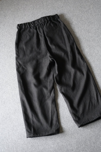 Blanc YM - HEMP BROWSING PANTS [BLACK]