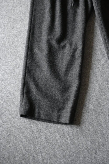 Blanc YM - CASHMERE WIDE PANTS [CHARCOAL GRAY]
