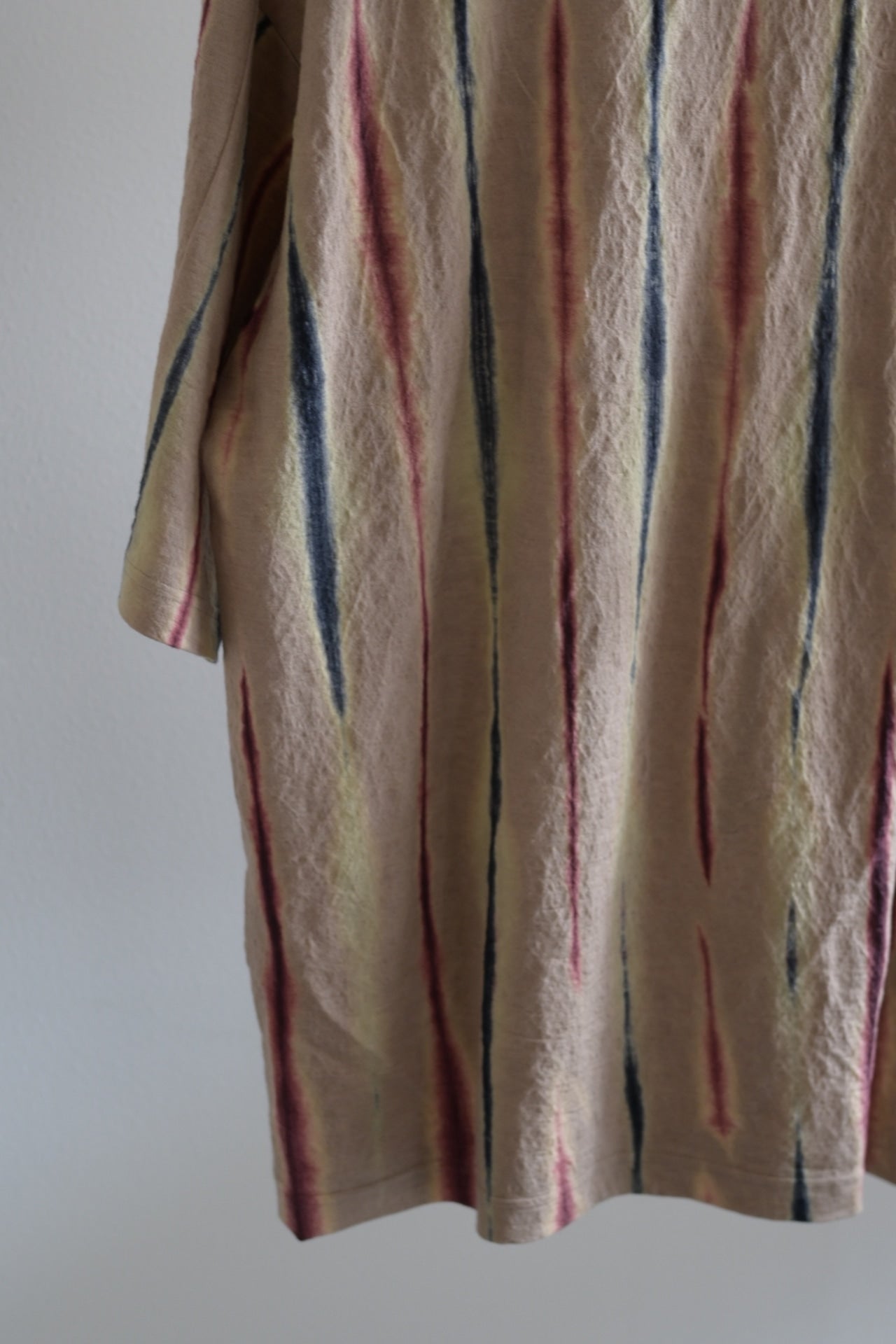 山内 - 塩縮加工リネンニット・Tシャツ shibori beige