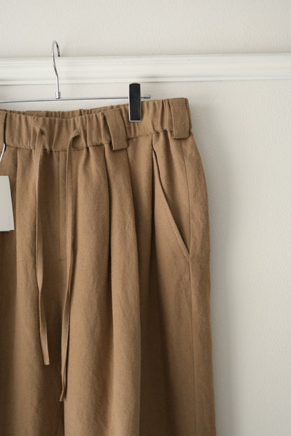 Blanc YM - Linen Silk Oversize Pants [BEIGE]