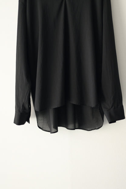 Blanc YM (ブランワイエム) - Superior Cotton Skipper Shirts [Black]