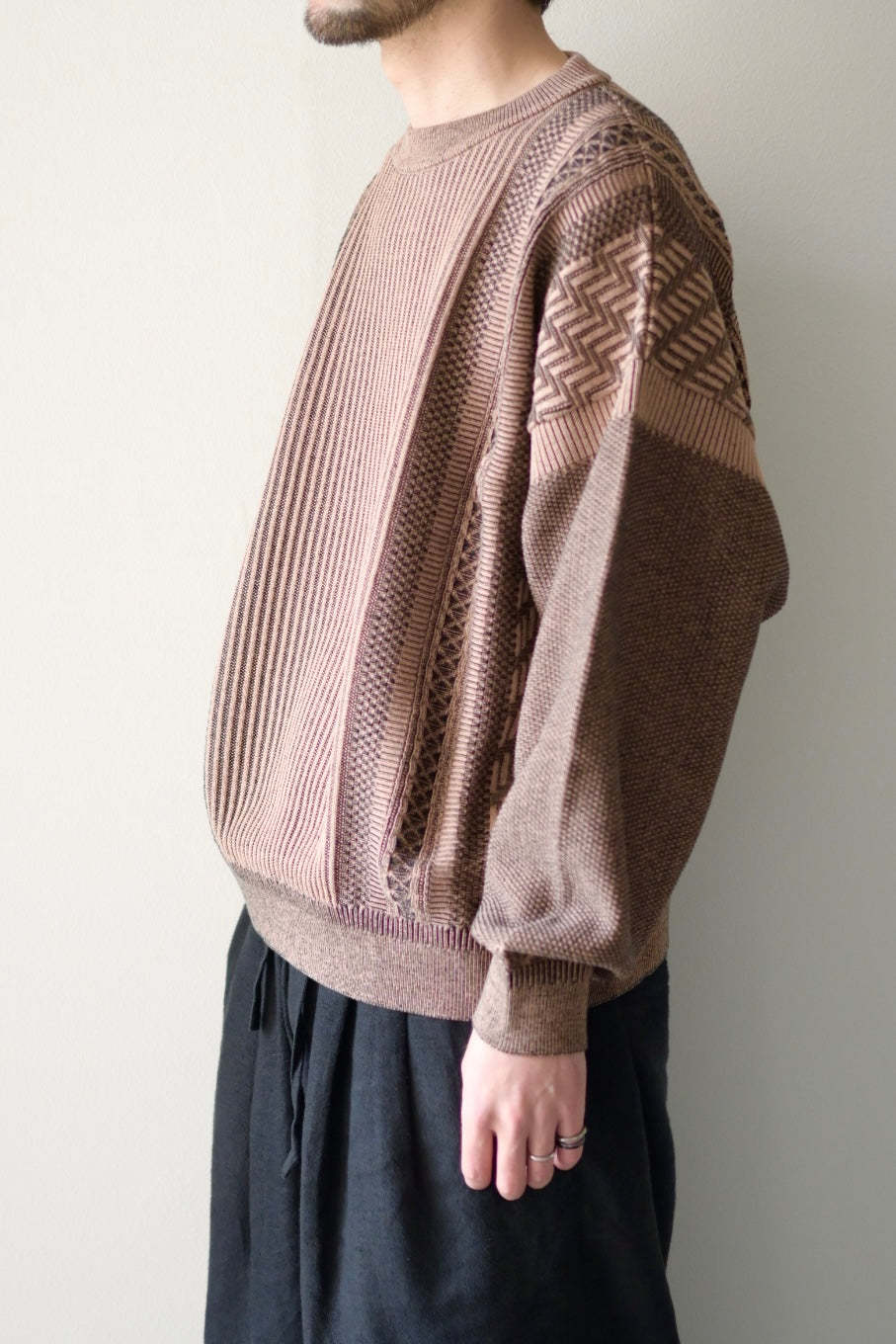 YASHIKI Yukishiro Knit [GREIGE] 通販 | ヤシキ ニット | turf