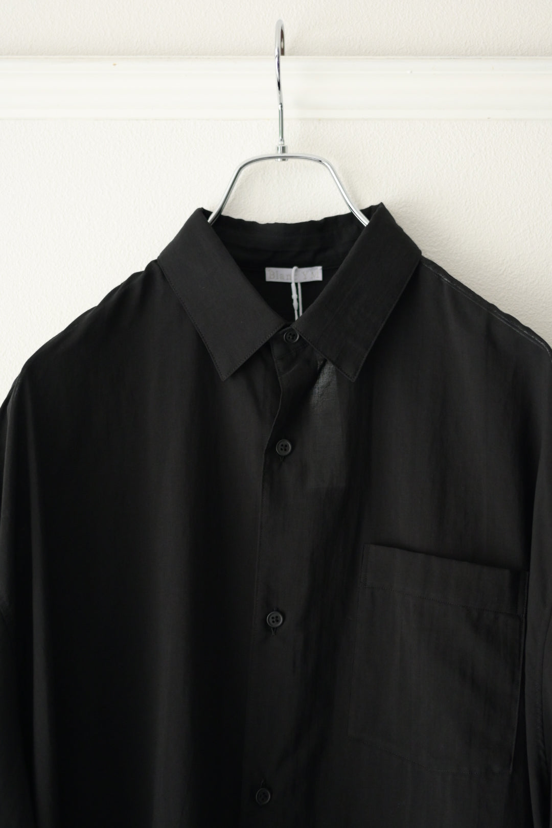 Blanc YM (ブランワイエム) - Supima Cotton Half Shirts [Black]