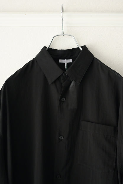 Blanc YM (ブランワイエム) - Supima Cotton Half Shirts [Black]