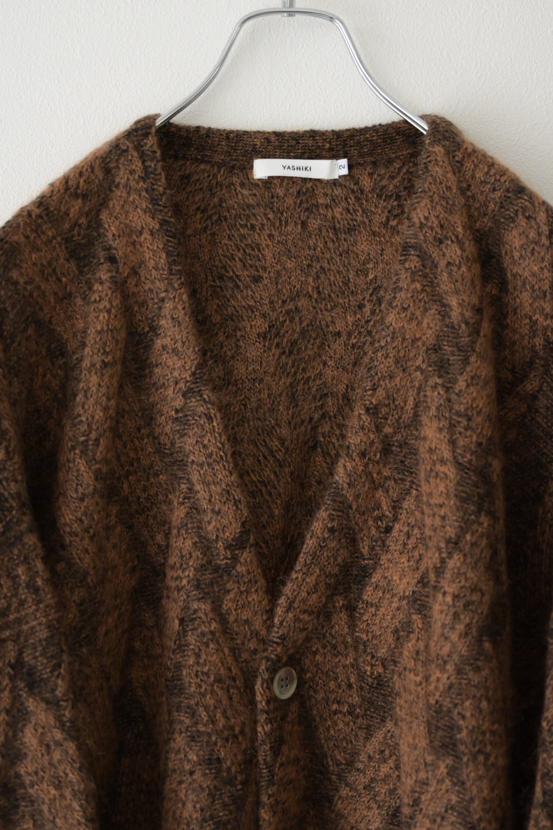 YASHIKI - Ochiba mohair Cardigan [ORANGE]