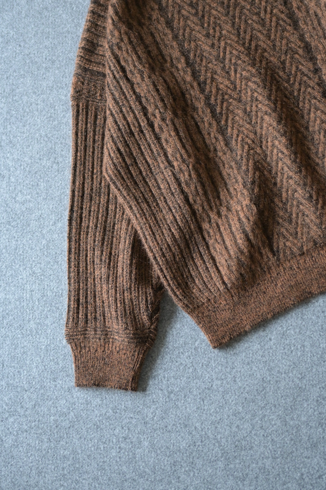 YASHIKI - Sekkei mohair Knit [ORANGE]