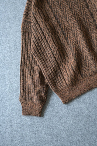YASHIKI - Sekkei mohair Knit [ORANGE]