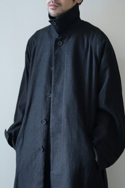 Blanc YM - HEMP OVERSIZE BALMACAN COAT