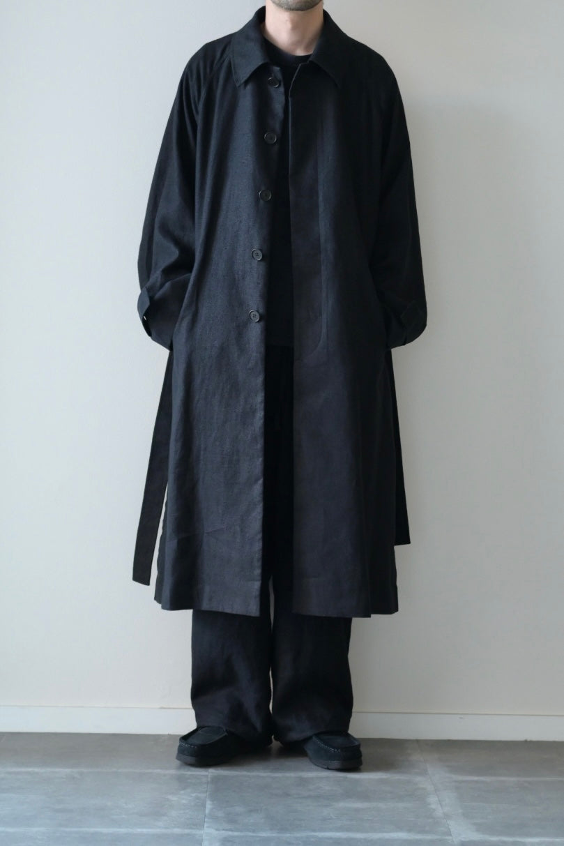 Blanc YM - HEMP OVERSIZE BALMACAN COAT