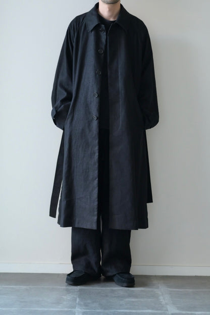 Blanc YM - HEMP OVERSIZE BALMACAN COAT