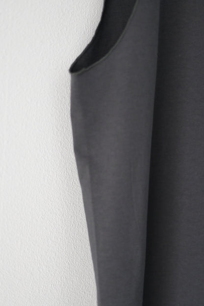 phebus (フィーバス) - COTTON JERSEY SLEEVELESS SHIRT [CHARCOAL]
