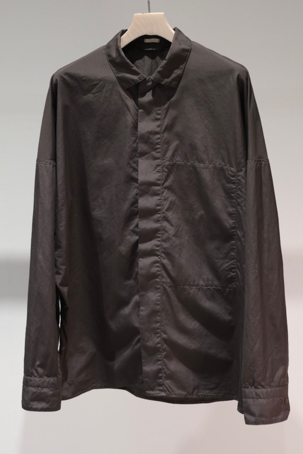 phebus フィーバス GARMENT DYE COTTON SHIRTS COCOA
