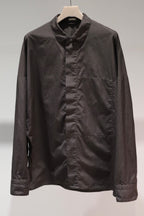 phebus フィーバス GARMENT DYE COTTON SHIRTS COCOA