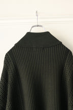 YASHIKI - Akiiro Drivers Knit [DARK-OLIVE]