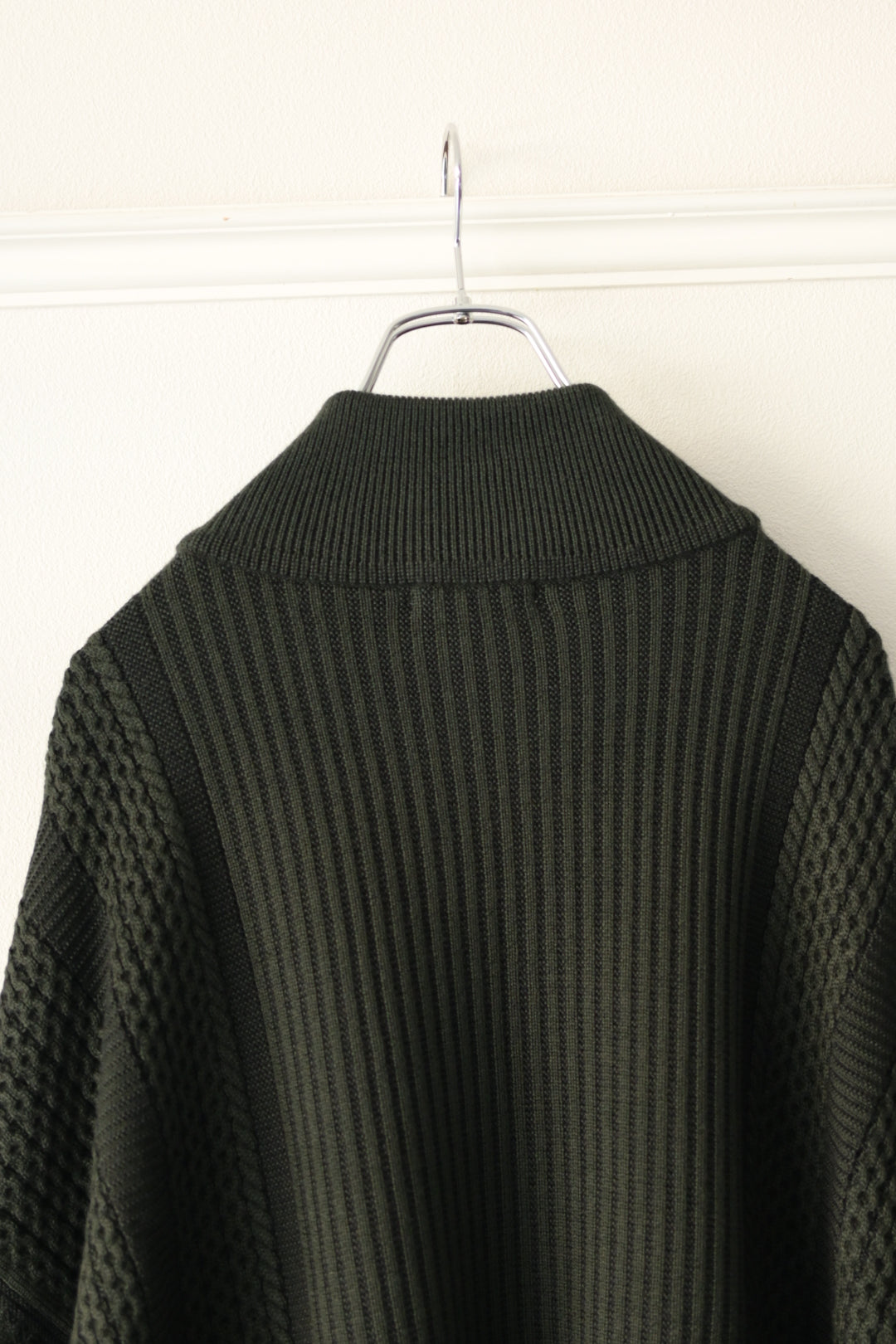 YASHIKI - Akiiro Drivers Knit [DARK-OLIVE]