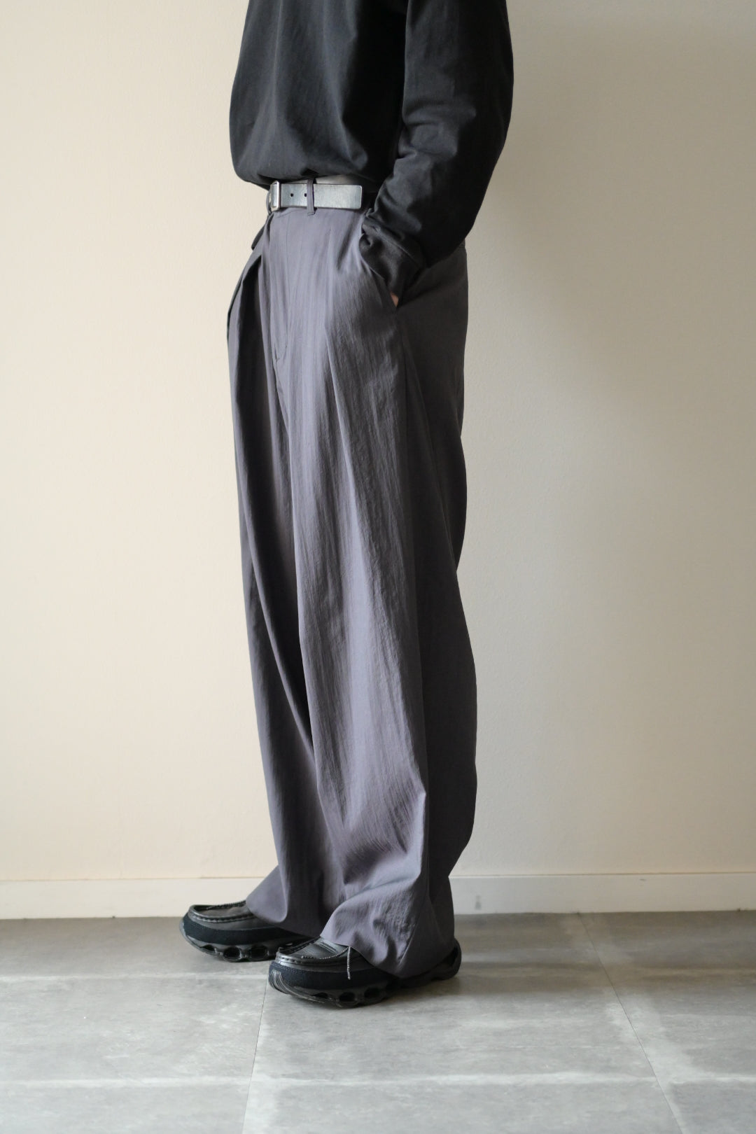 tangenet (タンジェネット) - Bowie sazanami wool [Gray]