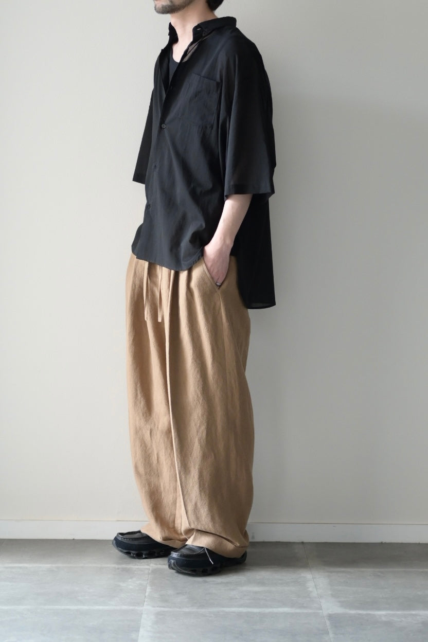 Blanc YM (ブランワイエム) - Supima Cotton Half Shirts [Black]