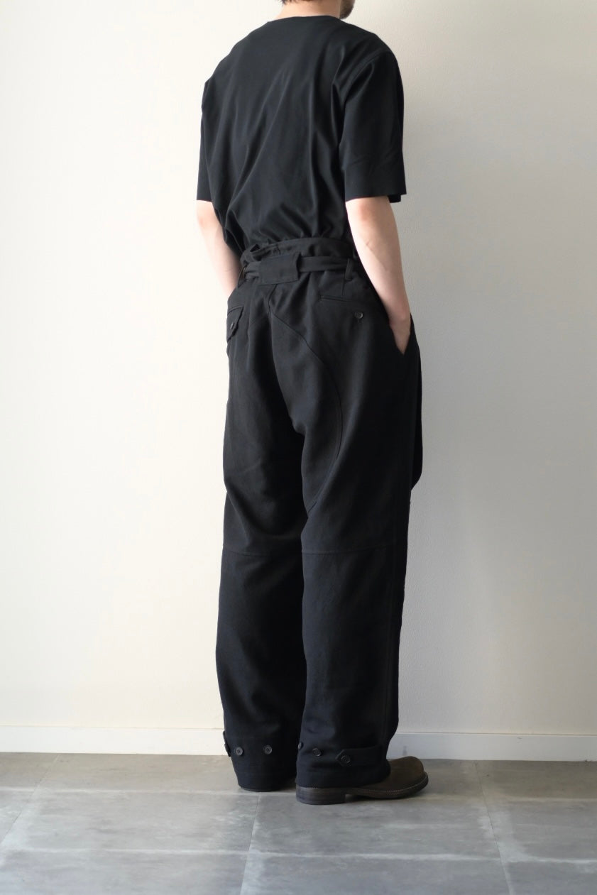 山内 - ウォッシュドウールリネンツイル・ツナギパンツ