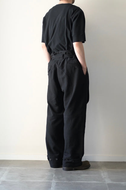 山内 - ウォッシュドウールリネンツイル・ツナギパンツ