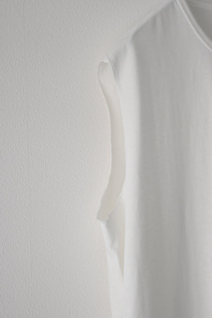 phebus (フィーバス) - COTTON JERSEY SLEEVELESS SHIRT [WHITE]