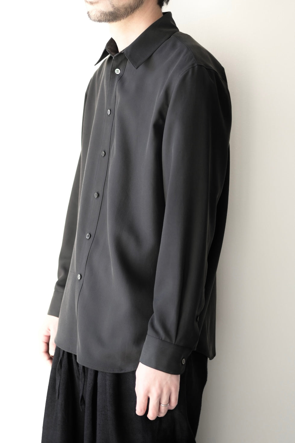 山内 - ビンテージシルクギャバ・スタンダードシャツ