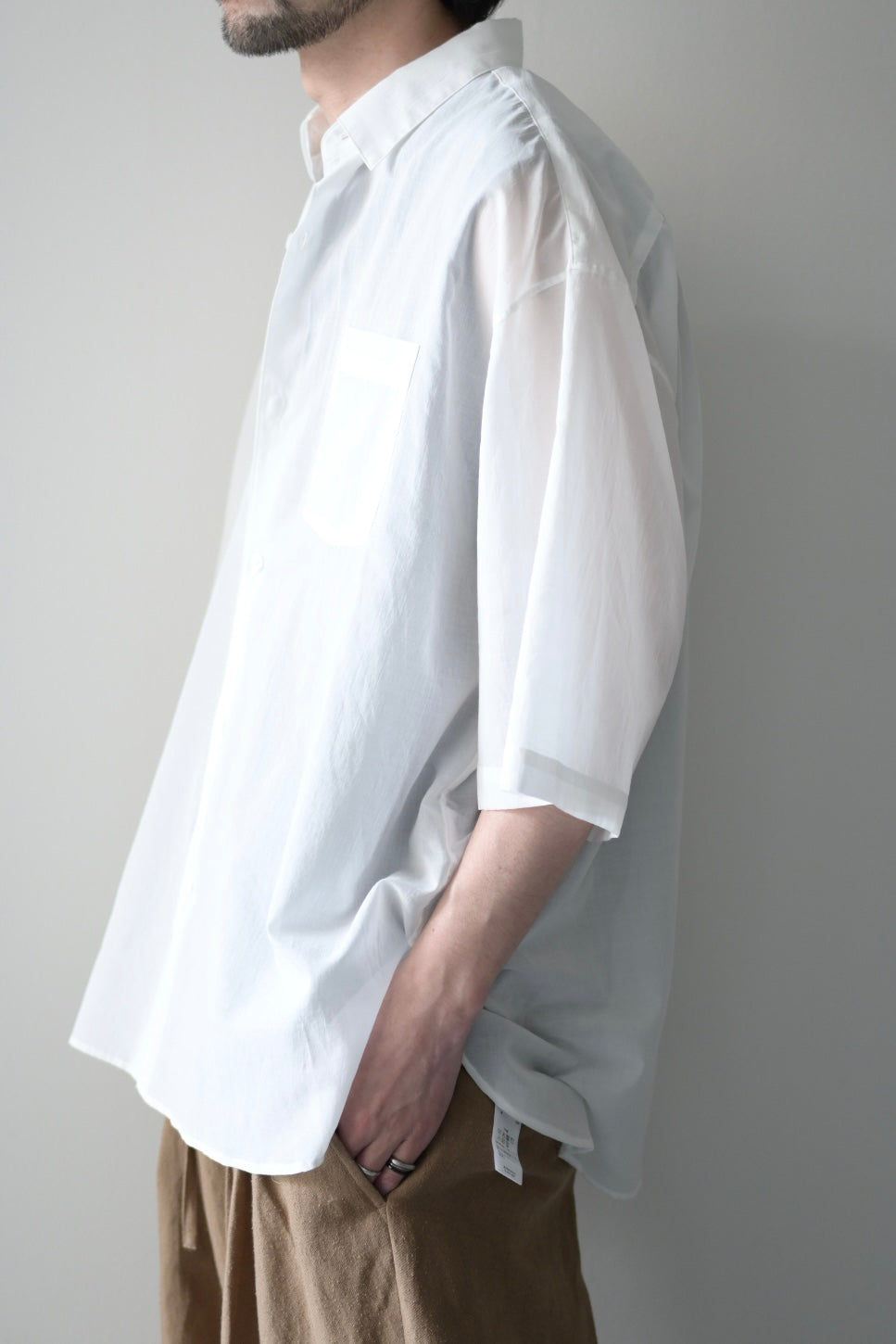 Blanc YM (ブランワイエム) - Supima Cotton Half Shirts [White]