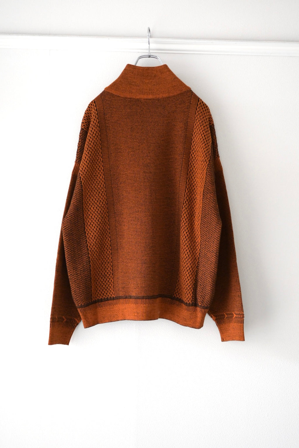 YASHIKI - Karita Half Zip Knit [ORANGE]