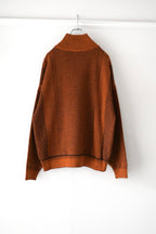 YASHIKI - Karita Half Zip Knit [ORANGE]