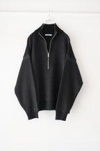 YASHIKI - Karita Half Zip Knit [BLACK]