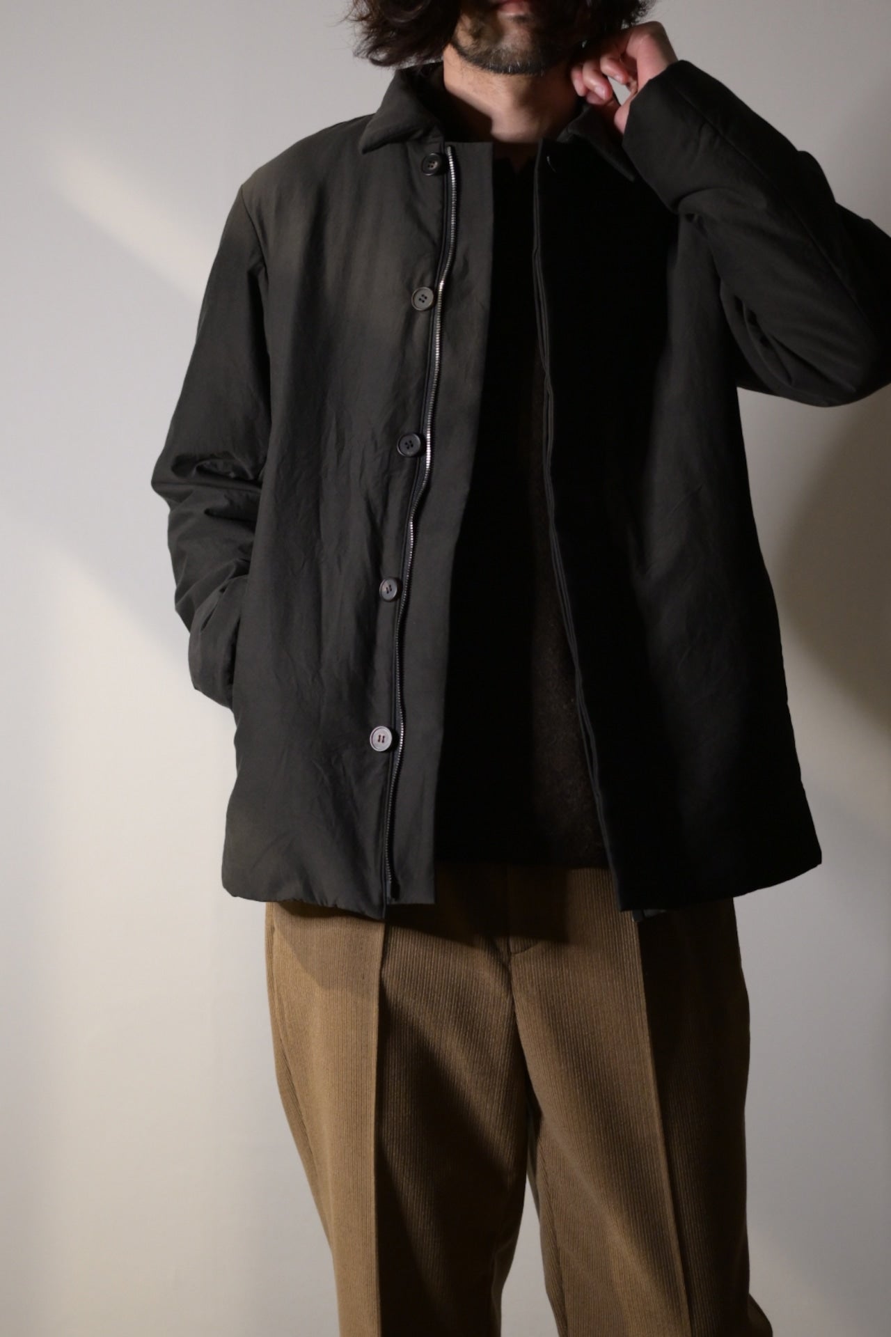 山内 - 2plyキュプラ×コットン・中綿入りジップジャケット – turf