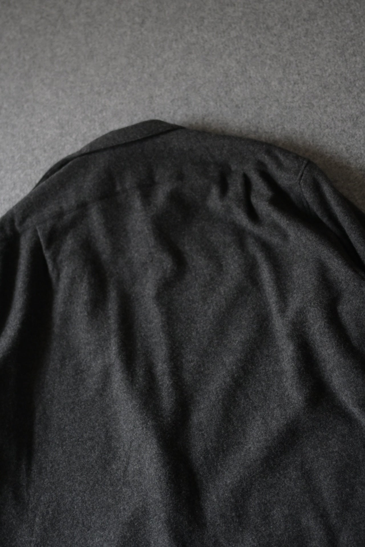 Blanc YM - CASHMERE SHIRT JACKET [CHARCOAL GRAY]