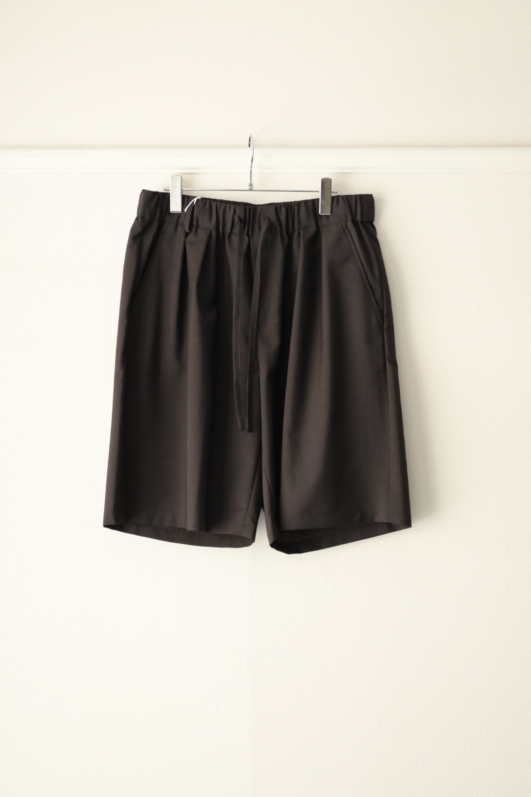 Blanc YM ブランワイエム Wool Mohair Half Pants ブラウン