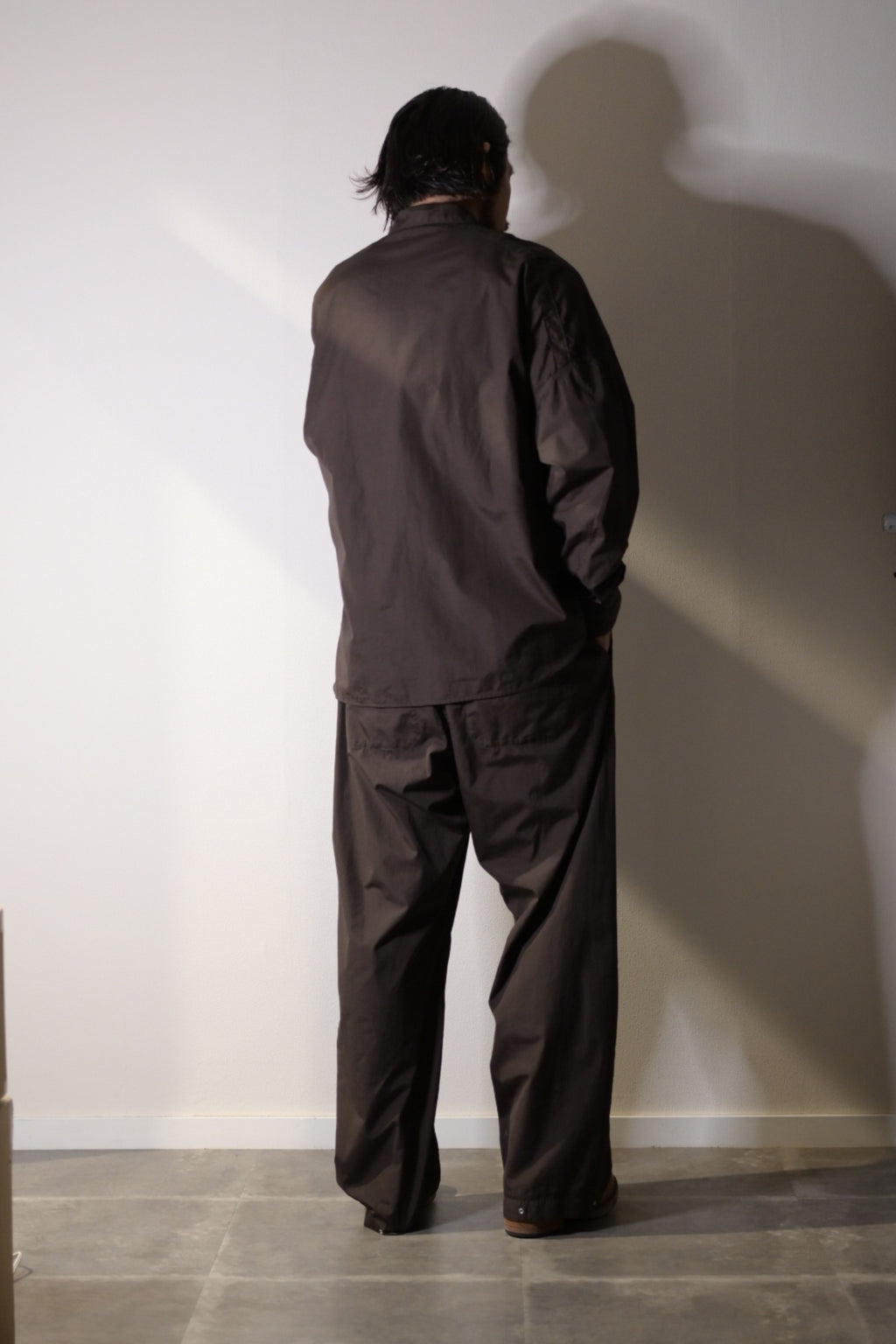 phebus - GARMENT DYE COTTON PANTS [COCOA]