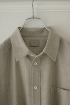 Yamauchi - Blue Fox x Yak x Wool Double Stitch Shirt