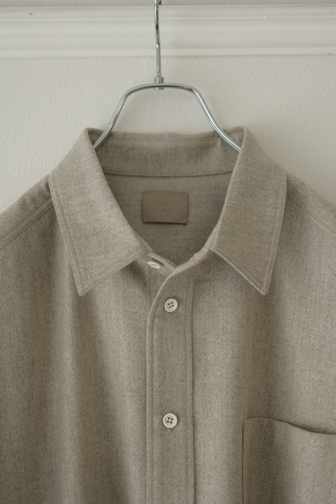 Yamauchi - Blue Fox x Yak x Wool Double Stitch Shirt