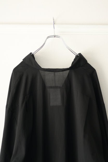 Blanc YM (ブランワイエム) - Superior Cotton Skipper Shirts [Black]