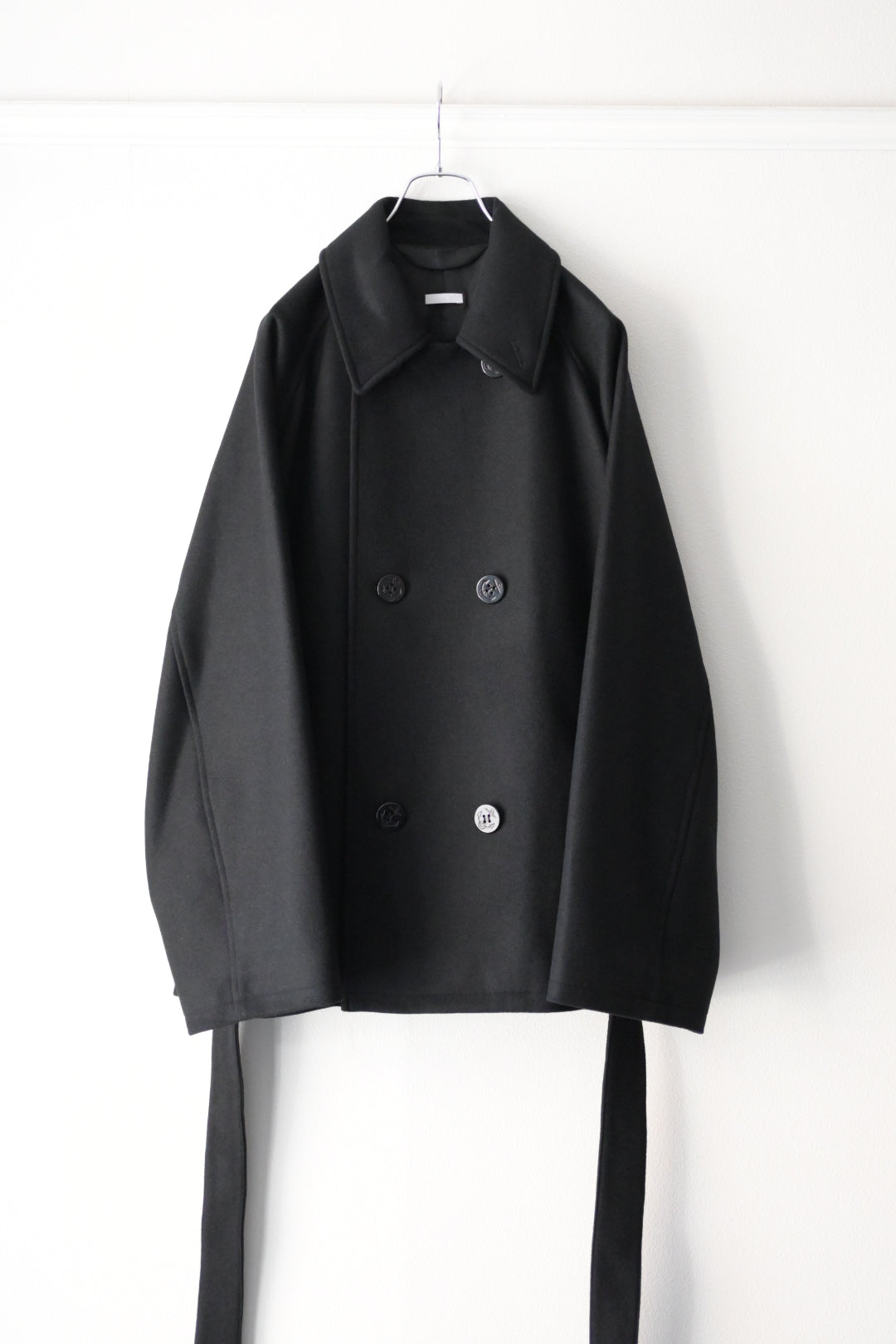 Blanc YM - Wool Raglan Pea Coat